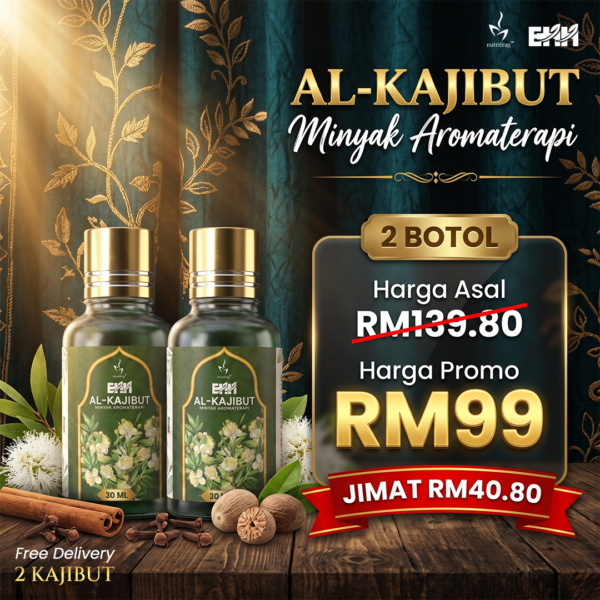 Minyak Aromaterapi Al-Kajibut Set Kongsi Rezeki - 2 Botol